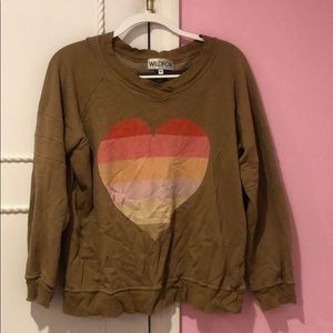 Wildfox heart sweatshirt